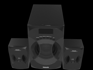 philips mms4545b 94 speaker black 3D मॉडल