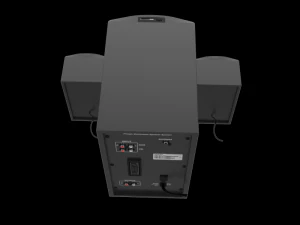philips mms4545b 94 speaker black 3D Model