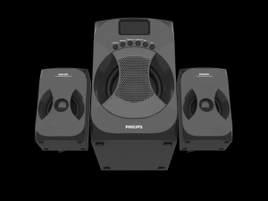 philips mms4545b 94 speaker black 3D मॉडल