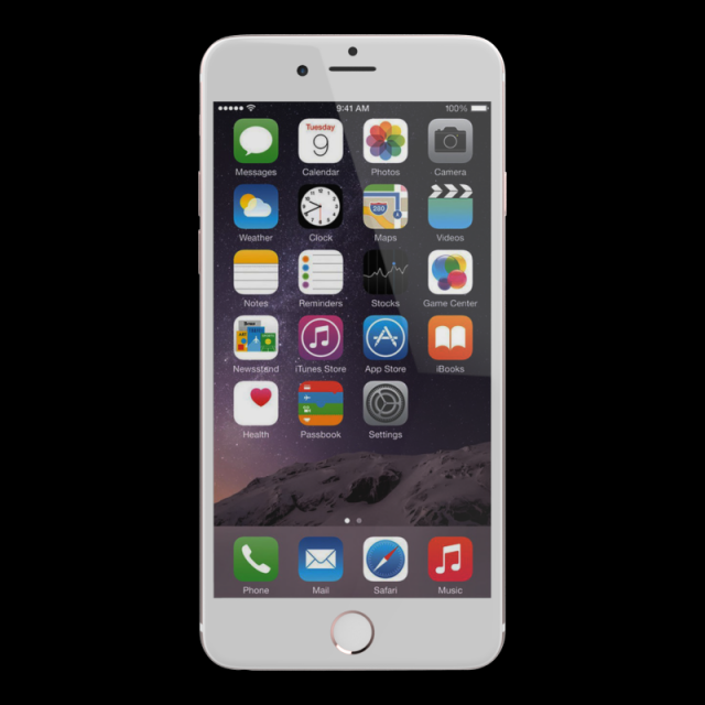 appleiphone6splusrosegold128gb 3D Model .c4d .max .obj .3ds .fbx .stl .blend 