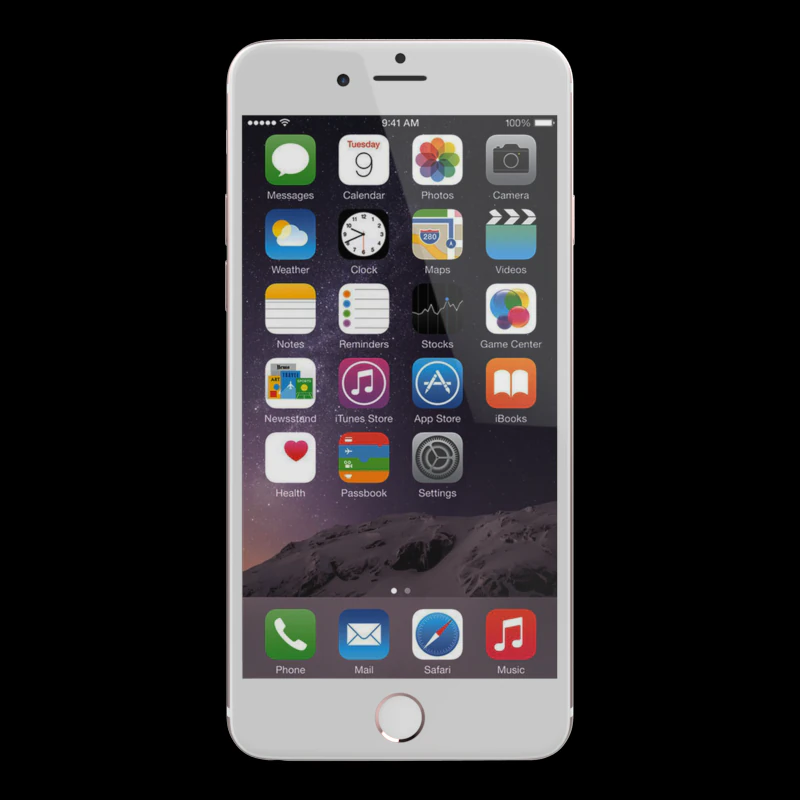appleiphone6splusrosegold128gb 3D Model .c4d .max .obj .3ds .fbx .stl .blend