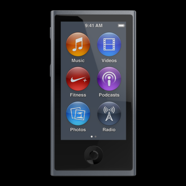apple ipod nano 16gb 2012 slat md481hna 3D मॉडल .c4d .max .obj .3ds .fbx .stl .blend 