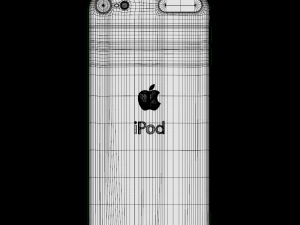 apple mkh02zpa ipod touch 32gb space gray 3D Model
