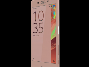sony xperia x rose gold 64gb 3D मॉडल