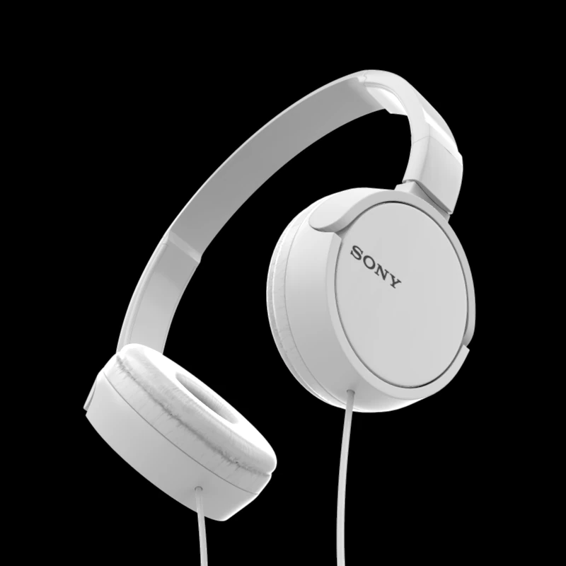 sony mdrzx110 headphones white 3D Model .c4d .max .obj .3ds .fbx .stl .blend 