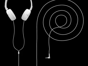 sony mdrzx110 headphones white 3D Model