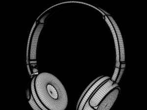 sony mdrzx110 headphones white Modelo 3D
