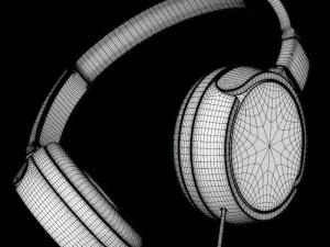 sony mdrzx110 headphones white 3D Model