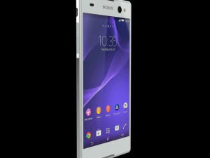 sony xperia c3 gsm phone dual sim white 3D Model