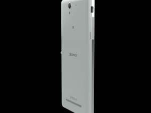 sony xperia c3 gsm phone dual sim white 3D Model