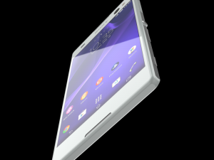 sony xperia c3 gsm phone dual sim white 3D मॉडल
