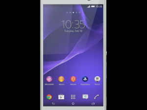 sony xperia c3 gsm phone dual sim white 3D Model