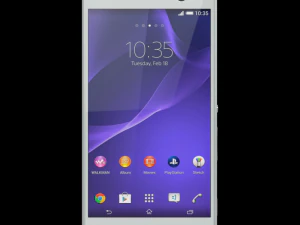 sony xperia c3 gsm phone dual sim white 3D Model