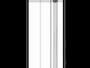 sony xperia c3 gsm phone dual sim white 3D मॉडल