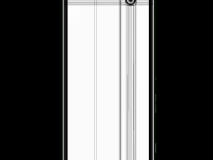 sony xperia c3 gsm phone dual sim white 3D Model