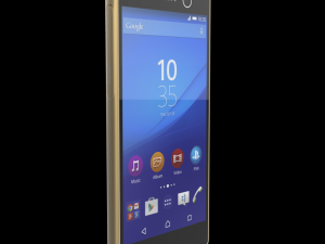sony xperia m5 ltet gsm dual sim gold 3D मॉडल
