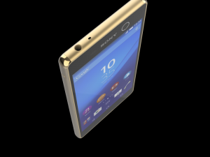 sony xperia m5 ltet gsm dual sim gold 3D मॉडल