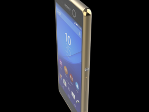 sony xperia m5 ltet gsm dual sim gold 3D मॉडल
