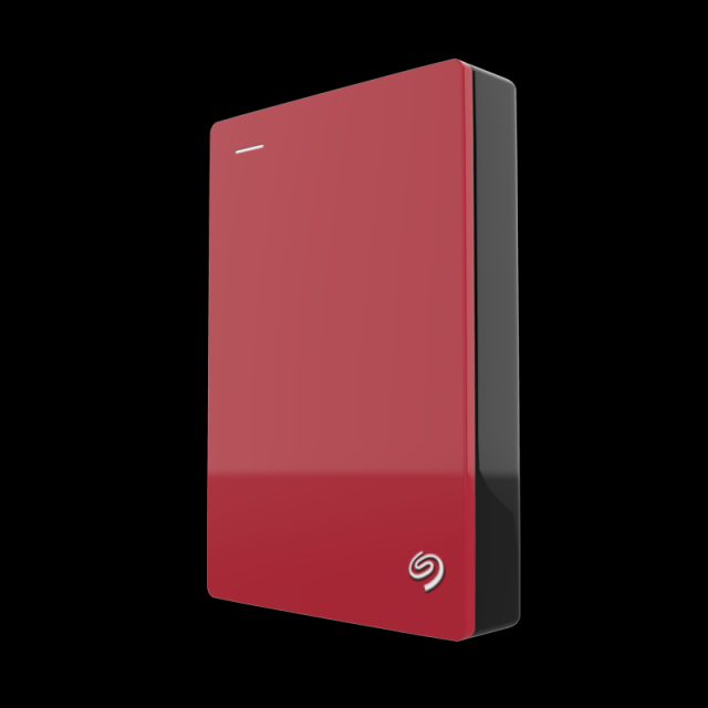 seagate 4tb backup plus portable drive red Model 3D .c4d .max .obj .3ds .fbx .stl .blend 