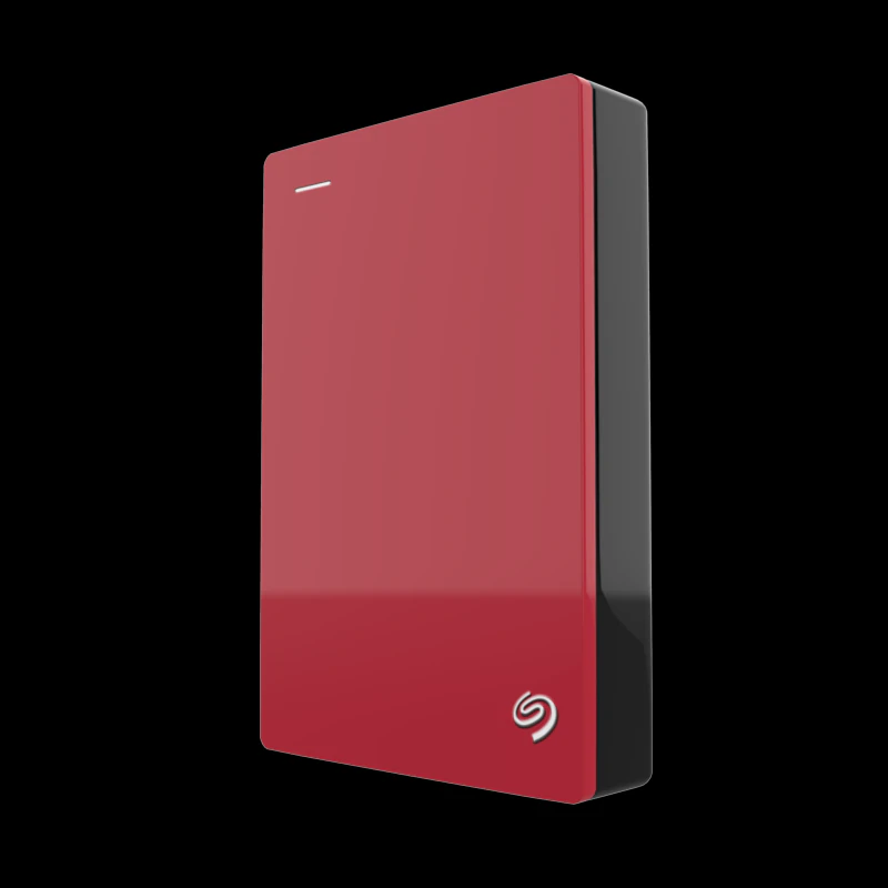 seagate 4tb backup plus portable drive red 3D Model .c4d .max .obj .3ds .fbx .stl .blend
