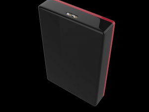 seagate 4tb backup plus portable drive red Model 3D