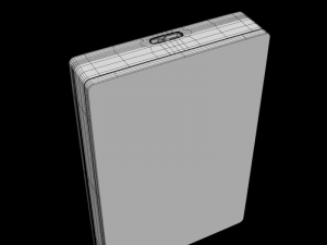 seagate 4tb backup plus portable drive red Model 3D