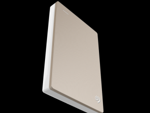 seagate 1tb backup plus slim portable drive gold 3D 모델