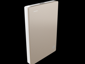 seagate 1tb backup plus slim portable drive gold 3D 모델