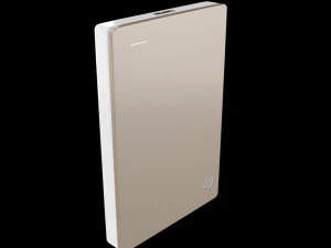 seagate 1tb backup plus slim portable drive gold 3D Model