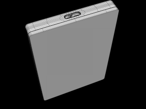 seagate 1tb backup plus slim portable drive gold 3D 모델