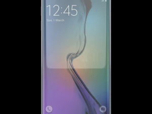 सैमसंग गैलेक्सी एस6 एज प्लस 32 जीबी सिल्वर 3D मॉडल