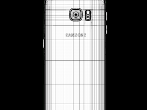 samsung galaxy s6 edge plus 32 gb silver Modelo 3D