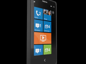nokia x gsm mobile phone dual sim black 3D Model