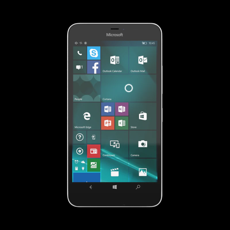 microsoft lumia 640 xl lte branco Modelo 3D .c4d .max .obj .3ds .fbx .stl .blend 