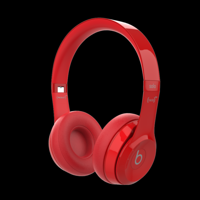 beats solo 2 headphones red Modelo 3D in Áudio 3DExport