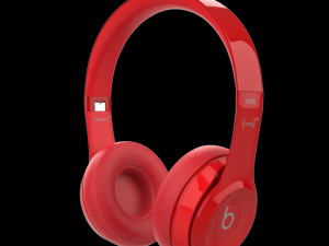 beats solo 2 headphones red 3D Модель