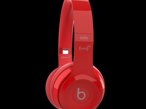beats solo 2 headphones red 3D Модель