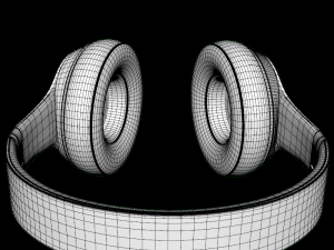 beats solo 2 headphones red 3D Модель