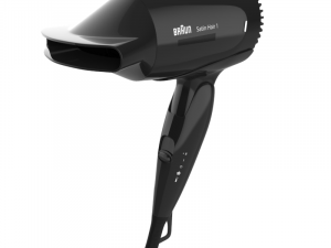 braun hd 130 satin hair dryer black 3D मॉडल