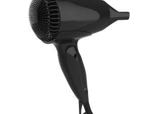 braun hd 130 satin hair dryer black 3D मॉडल