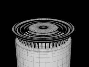 eureka forbes aeroguard breeze air purifier black 3D Model
