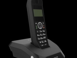 motorola s2001i cordless phone black 3D Модель