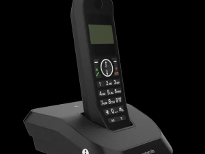 motorola s2001i cordless phone black 3D Model