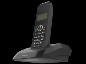 motorola s2001i cordless phone black 3D Модель