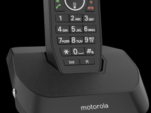 motorola s2001i cordless phone black 3D Модель