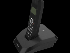 motorola s2001i cordless phone black 3D Модель