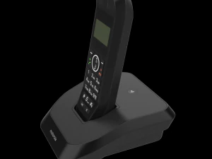 motorola s2001i cordless phone black 3D Model