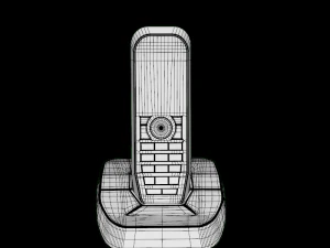 motorola s2001i cordless phone black 3D Model