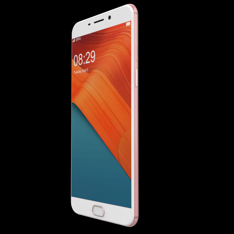 oppo f1 plus rose gold 3D Model .c4d .max .obj .3ds .fbx .stl .blend 