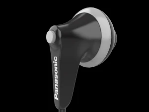 panasonic hje125e earphones black 3D Model
